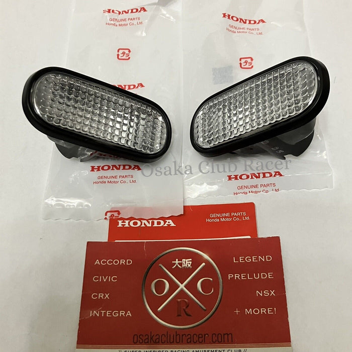 New OEM DC2 Honda Integra Clear Side Marker Turn Signals JDM Genuine Acura 94-01