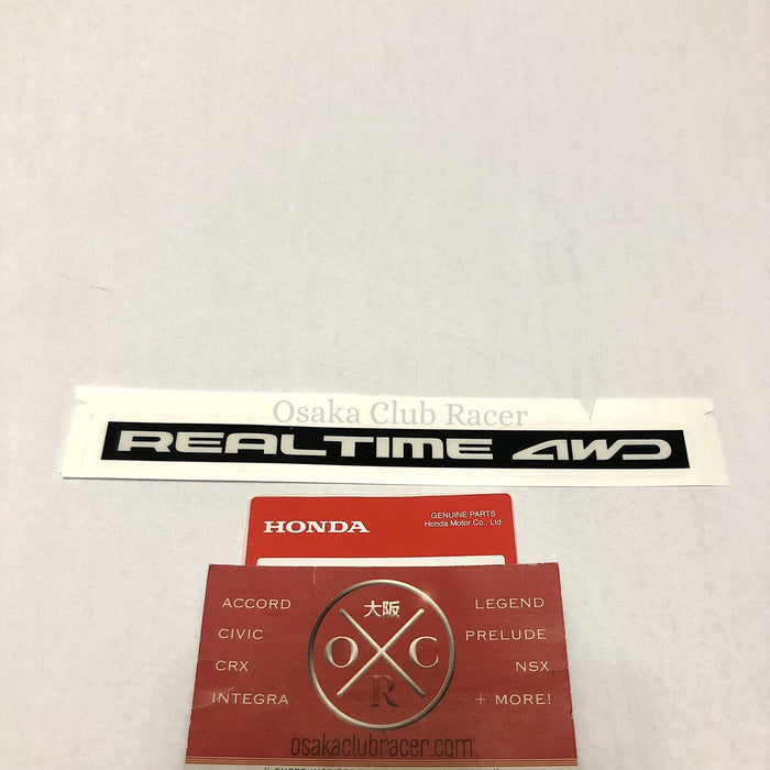 New OEM Honda Element CR-V Realtime 4WD Decal Rear Windsheld Sticker Genuine