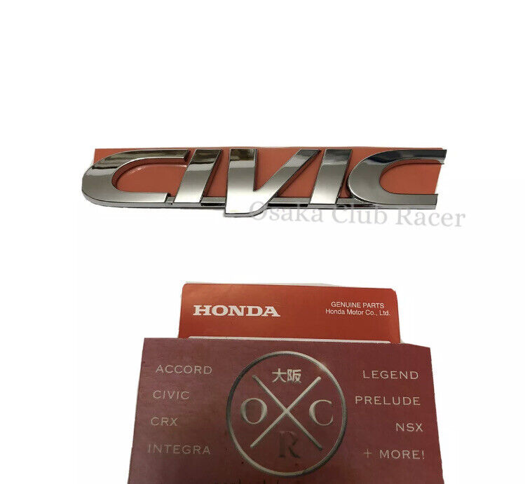 96-00 OEM Honda Civic Rear Emblem Badge JDM USDM Hatchback Sedan Coupe EK 97 98