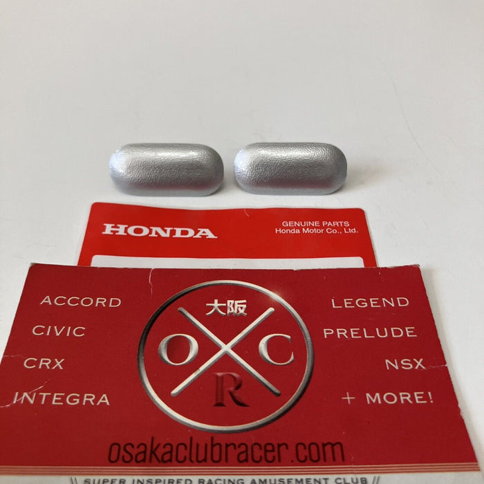 OEM Honda 00-09 S2000 Front License Plate Mounting Hole Plug Caps Sebring Silver