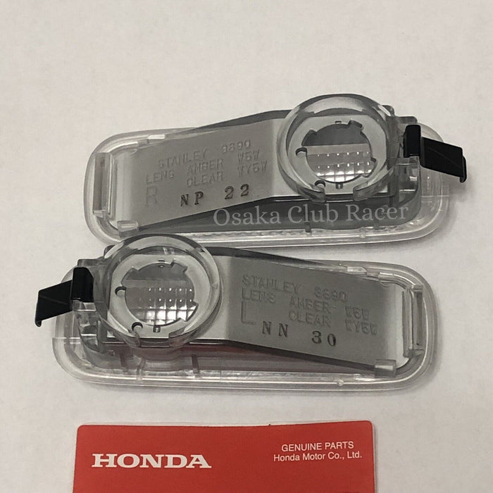 New OEM EK9 Honda Civic Clear Side Marker Turn Signal Lights Set JDM Genuine EK4