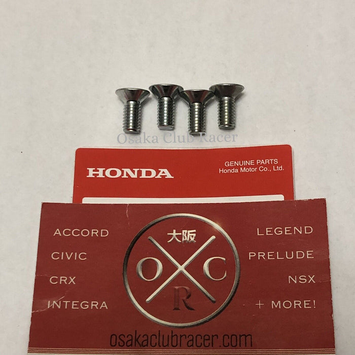 New 4x Genuine OEM Honda Acura Disc Brake Rotor Retaining Screws 93600-06014-0H