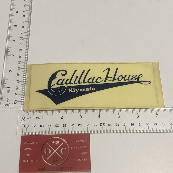 Vintage Cadillac House Sticker Japanese Decal Lowrider Kiyosato JDM ANP Japan