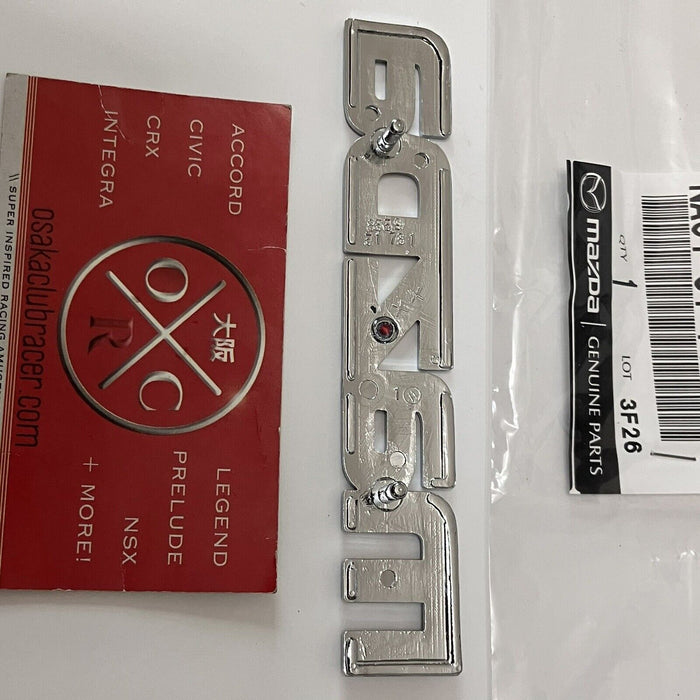 New Genuine OEM 1990-97 Mazda Miata Rear Emblem MX-5 Badge 92 93 94 95 96 NA Mk1