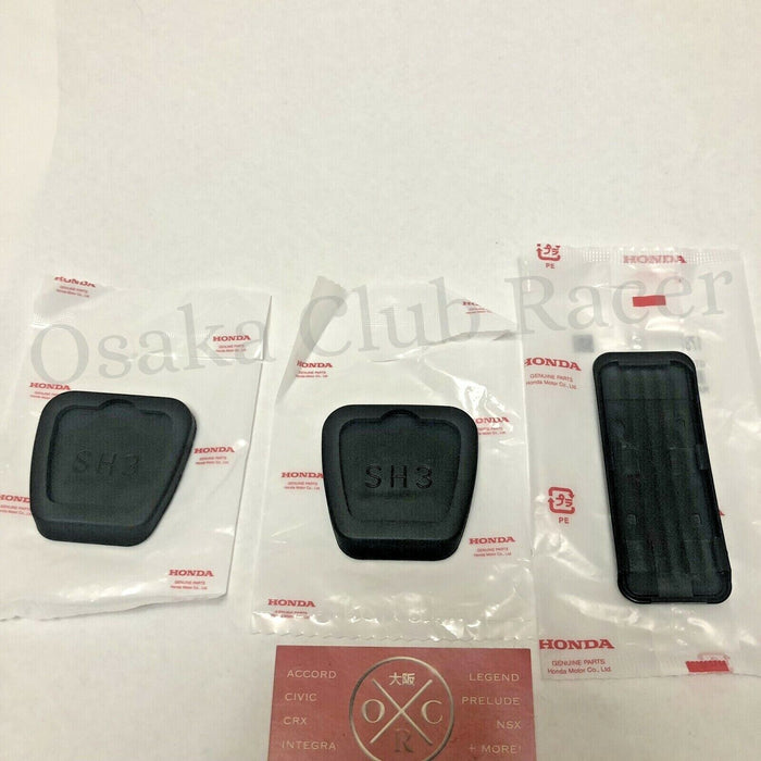 New 88-91 Genuine OEM Honda CRX Si Pedal Pad Covers EF8 SiR ED9 HF 1.5X JDM USDM