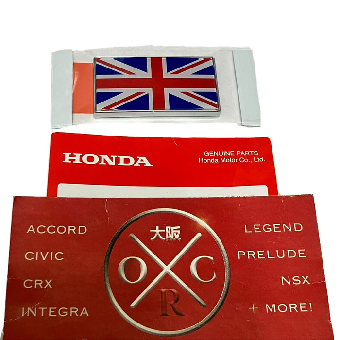 New OEM 02-05 EP3 Honda Civic Type R Union Jack Rear Emblem UK Flag Badge Si FK8