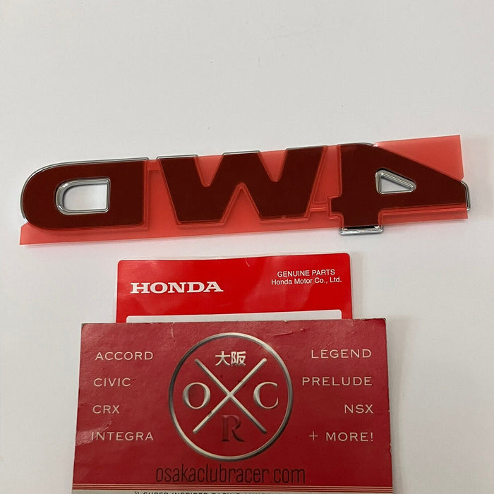 New GENUINE OEM Honda 4WD Emblem 09-15 Pilot 09-14 Ridgeline 09-11 Element CR-V