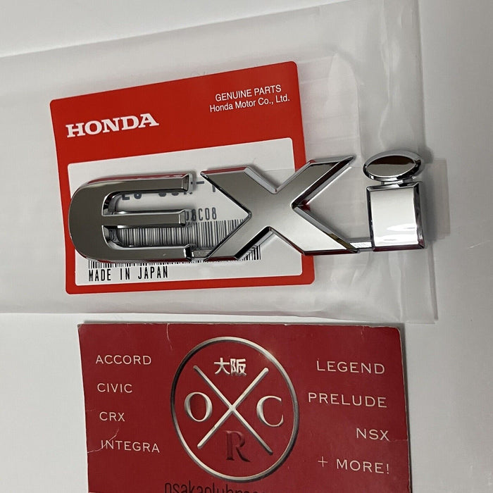 New OEM 01-05 Honda Civic EXi Rear Emblem Badge ES1 JDM EDM Genuine Rare Ferio