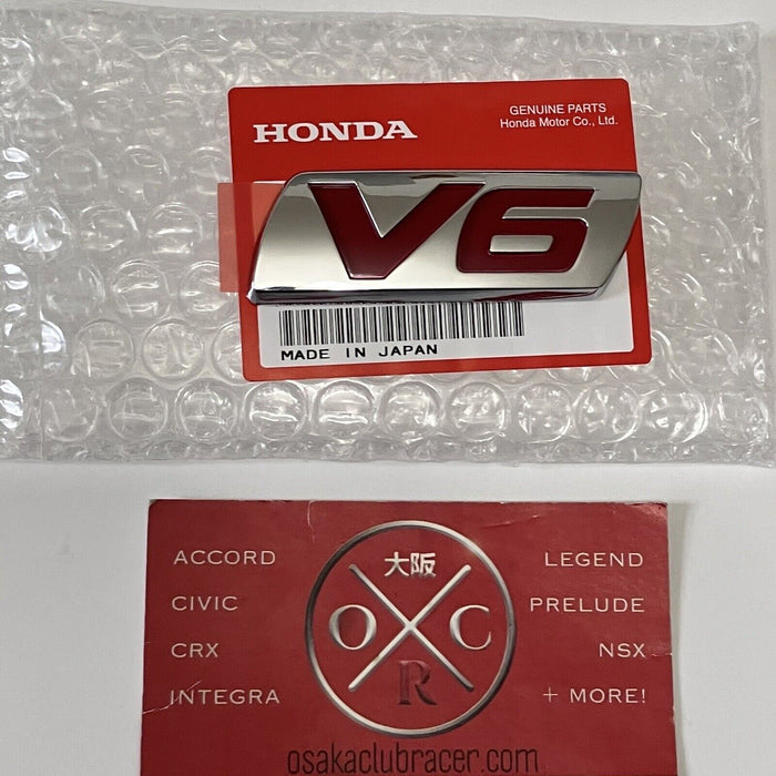 New OEM 03-07 Honda Accord Rear RED V6 Emblem Badge USDM 6MT Manual Coupe Sedan