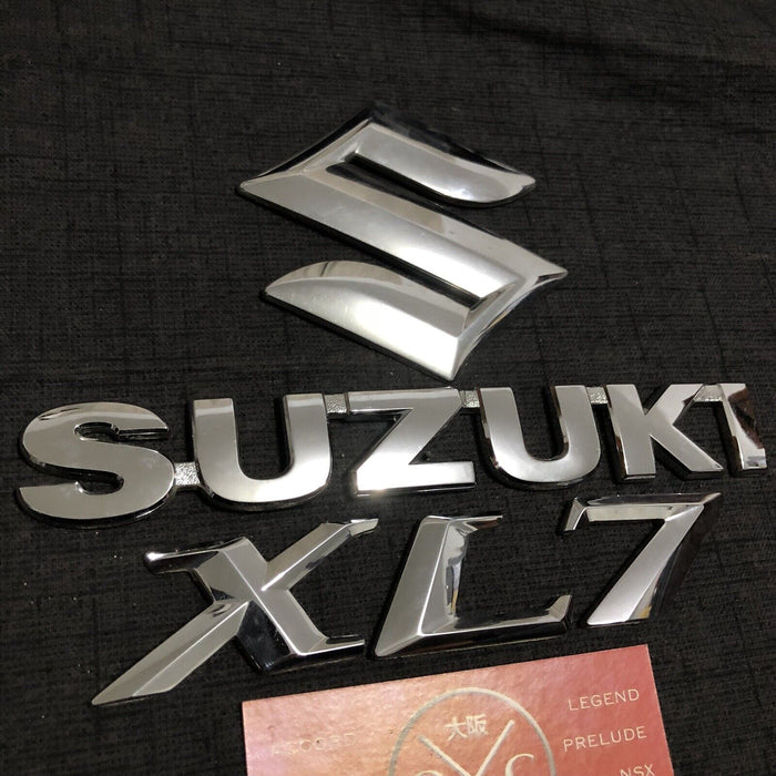 07-09 Suzuki XL7 OEM Emblems Rear Badges Genuine Logo 2008 USDM